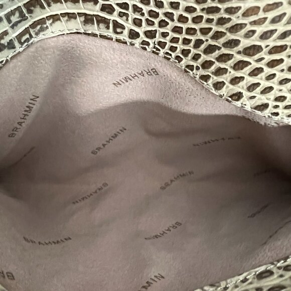 Brahmin Envelope Stardust Clutch Sterling Miravet Genuine Leather - Picture 5 of 5